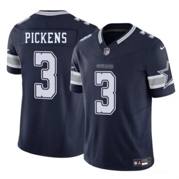 Mens Youths Womens Pickens #3 Dallas Cowboys Navy Jersey - Picture 1 of 1